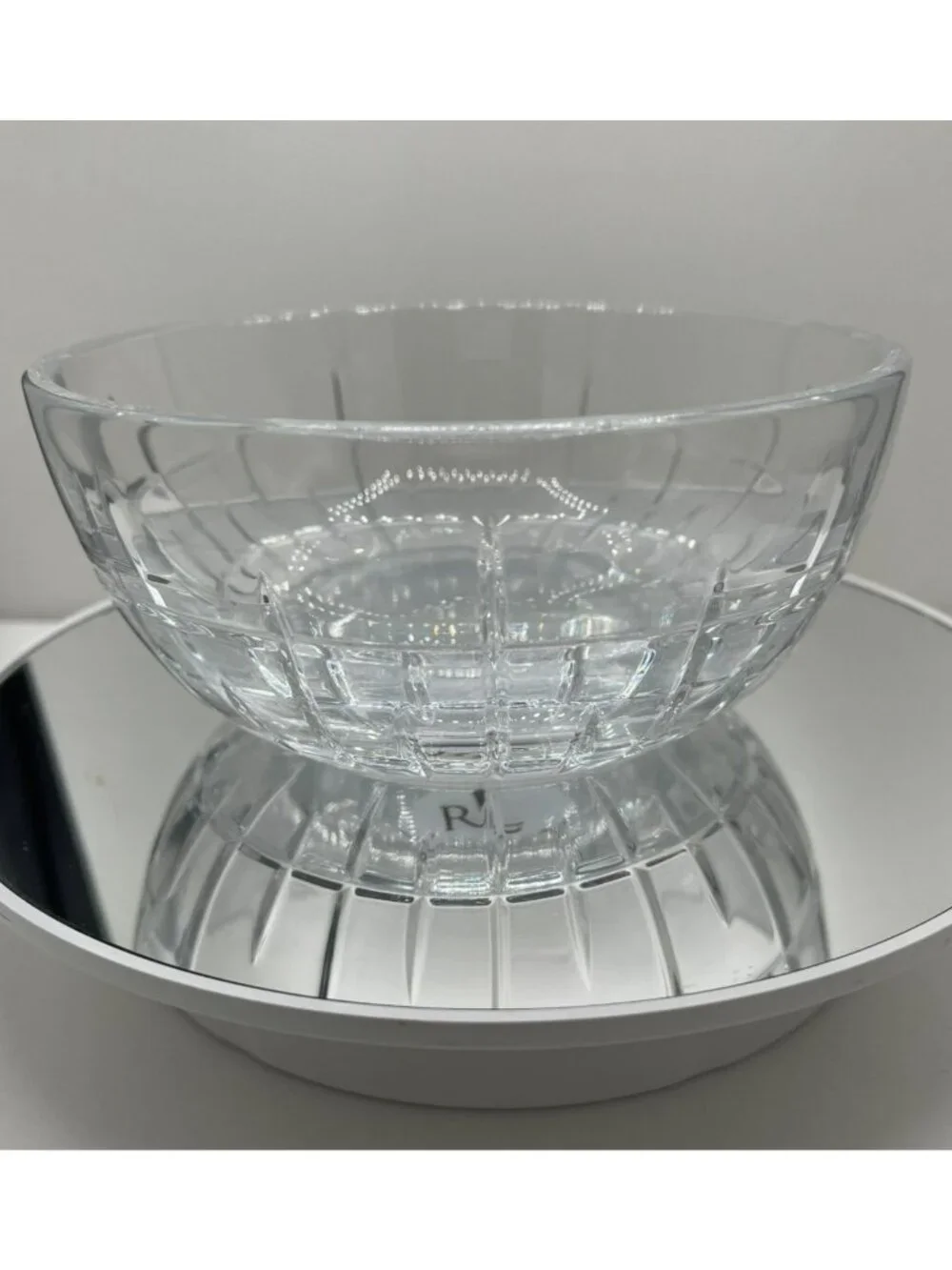Ralph Lauren Lead Crystal Cocktail Nut Bowl Candy Dish 5.5 x 2.5 in. 1.5 lbs